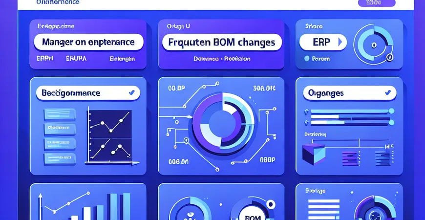  BOM表变更频繁，还敢用ERP生产管理？七步教你用ERP应对BOM变更难题！